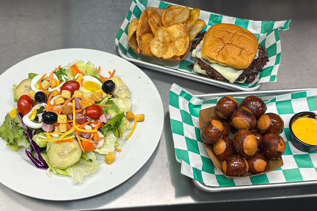 Project Smashburger and salad bar