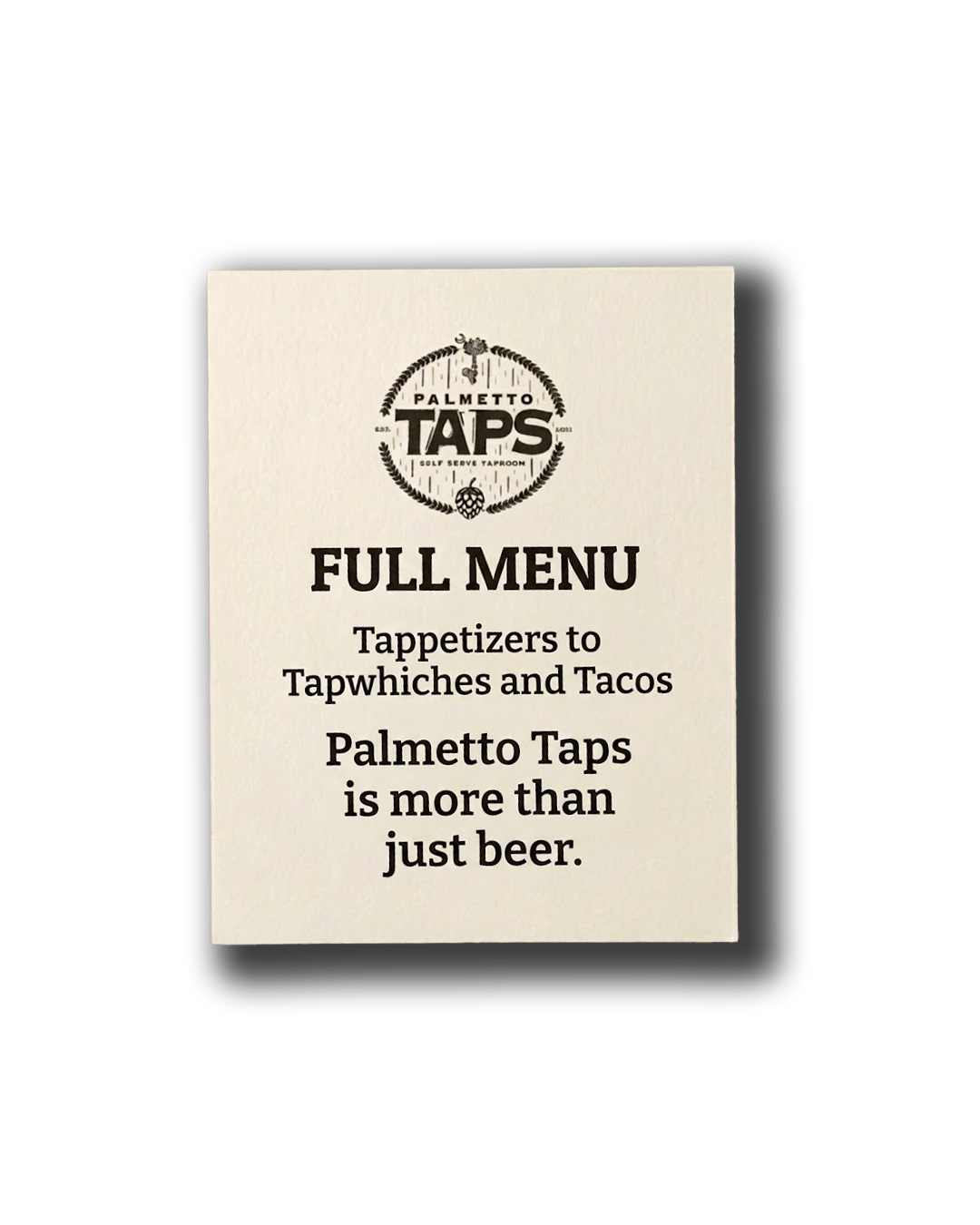 Palmetto Taps - Full Menu